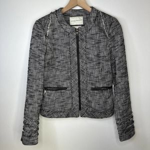 Banana Republic Distressed Tweed Jacket, Women's Size 4, Fully Lined